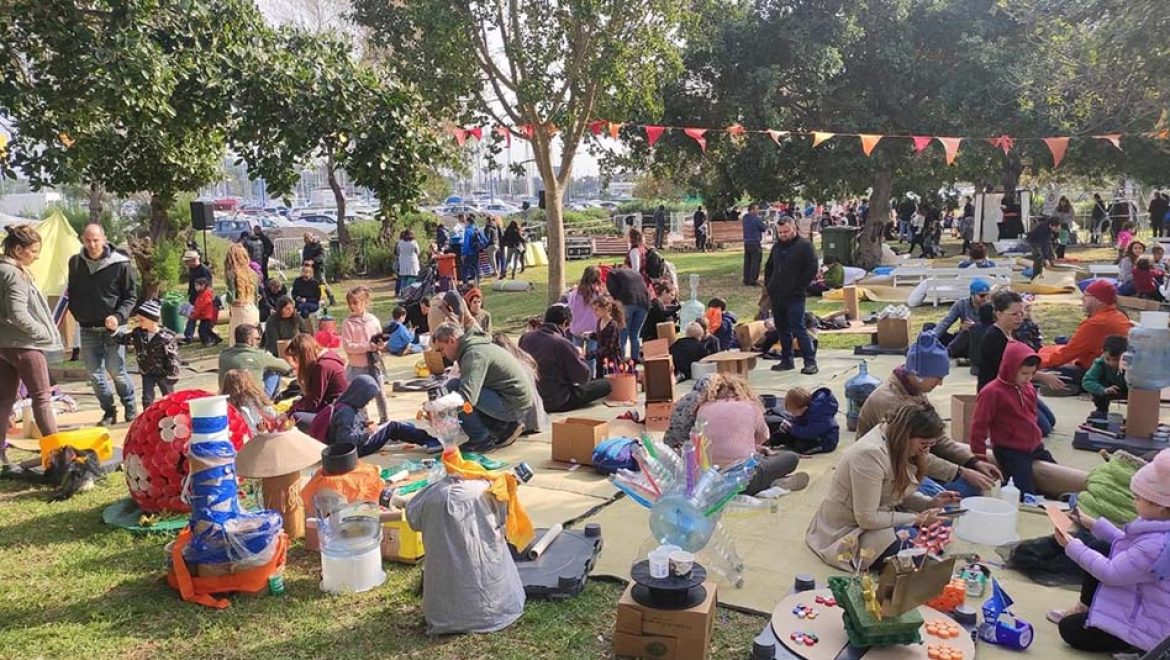 הפנינג “ירוק במפרץ”: חנוכה של סביבה וקיימות בפארק נחל הקישון
