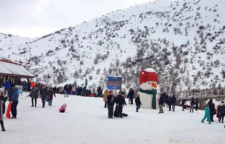 מקבלים את 2020 בשפע שלג באתר החרמון