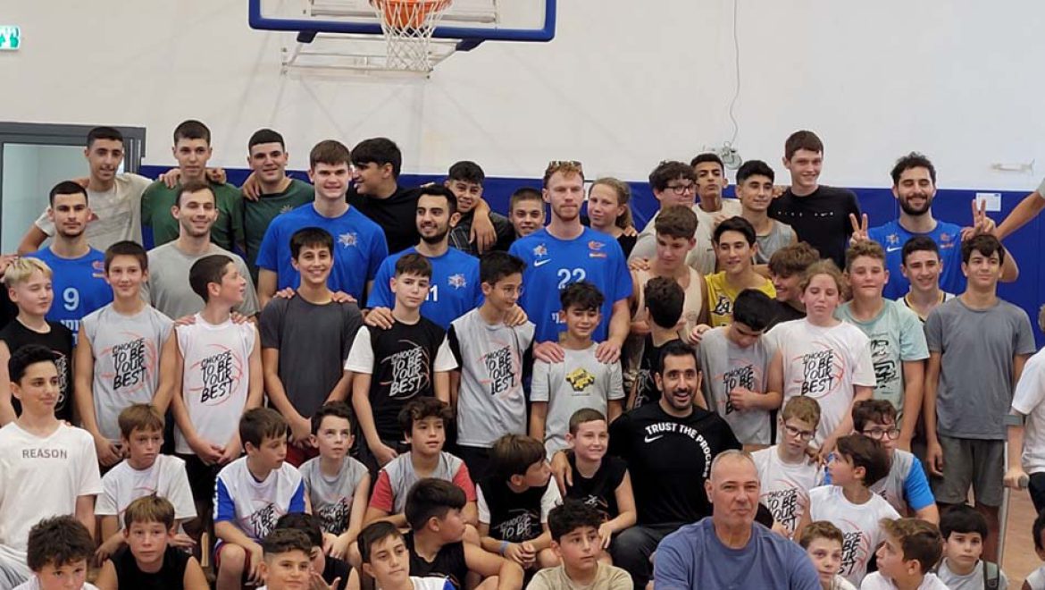 ילדי עוטף עזה והדרום באימון כדורסל מיוחד באילת