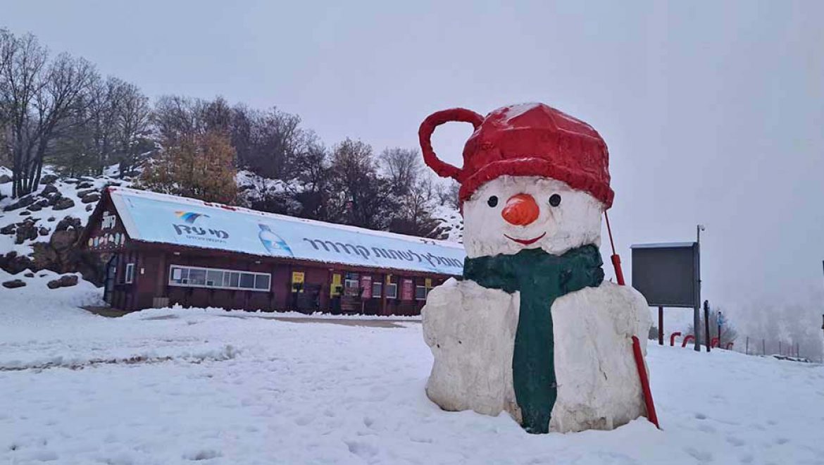 אתר החרמון נצבע בלבן ומזמין לחוויה משפחתית מהנה